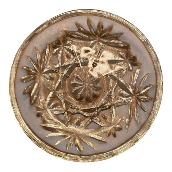 Pair of vintage crystal coasters by Anchor Hocking. - Picture 2 of 8